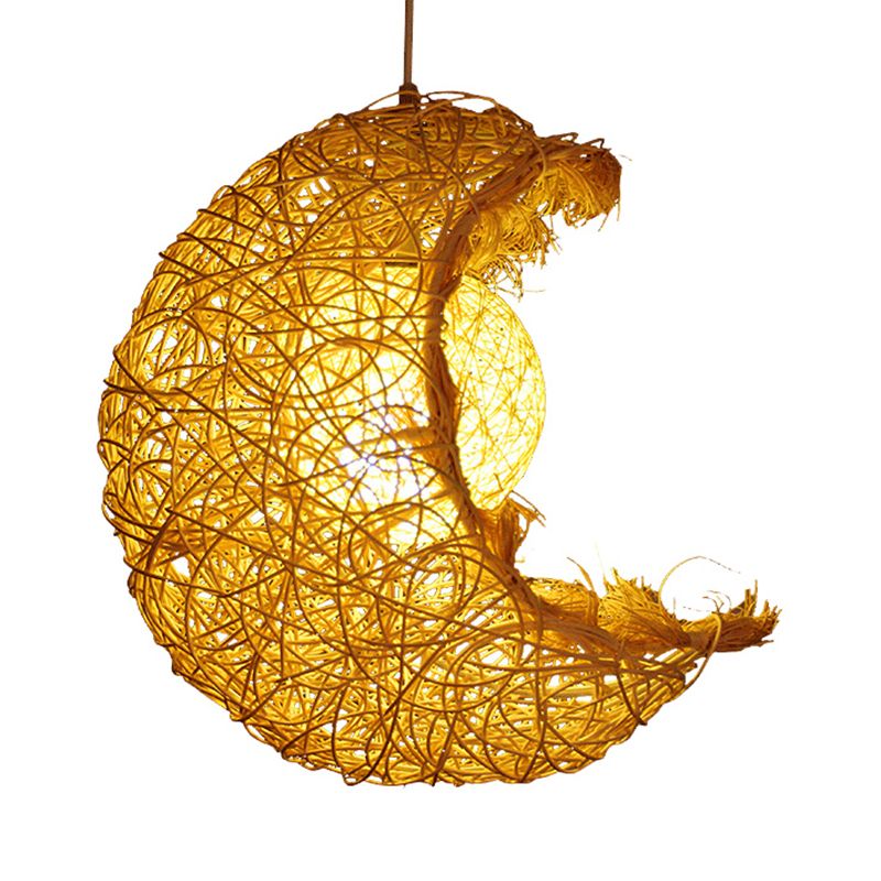 Pendre en forme de rotin tricoté à main