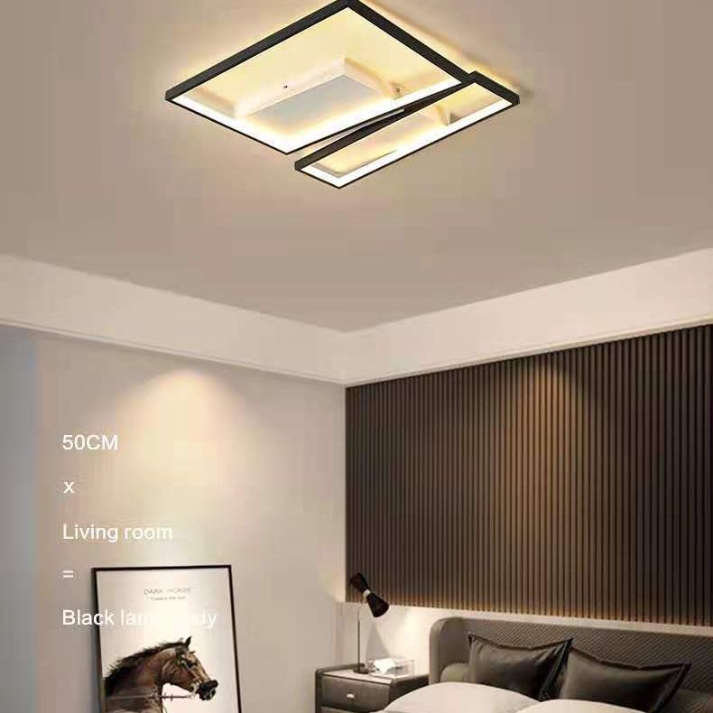 Modern Semi Flush Mount Chandelier Metal Semi Flush Light