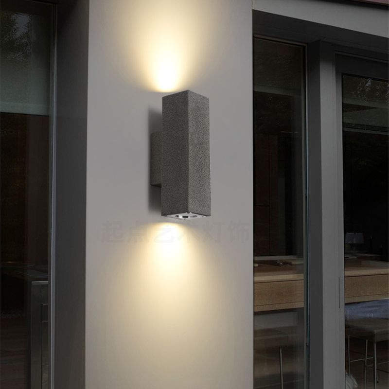 Contemporary Cement Wall Sconces Lighting Minimalist Wall Washer for Outdoor