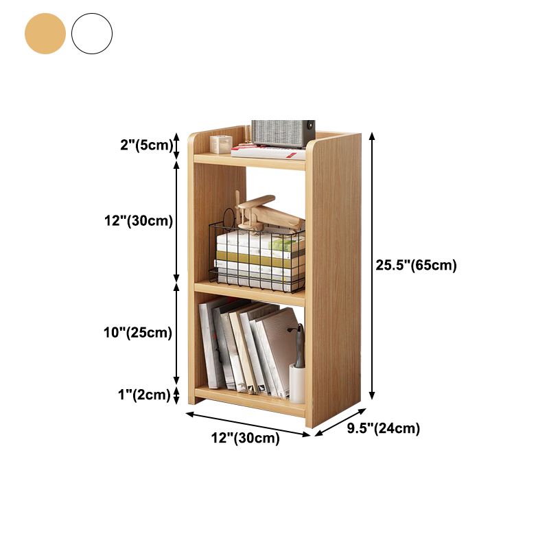Scandinavian Style Bookshelf Open Back Bookcase for Home Office Study Room
