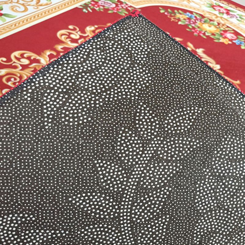 Traditioneller Teppich Teppich mehrfarbig Blumenmuster Teppichfleckfest -Resistant Polyester Teppich für Wohnkultur