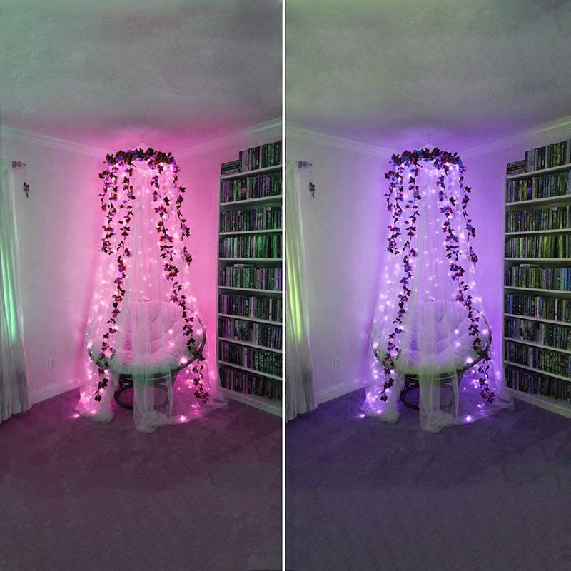 Modern LED Copper Wire Rope Light Linear Symphony Christmas Decorative Lights