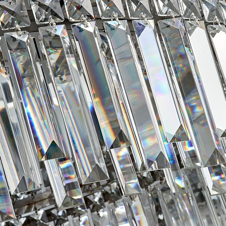 Plafonnier LED rond de luxe moderne en acier inoxydable, montage encastré pour salon