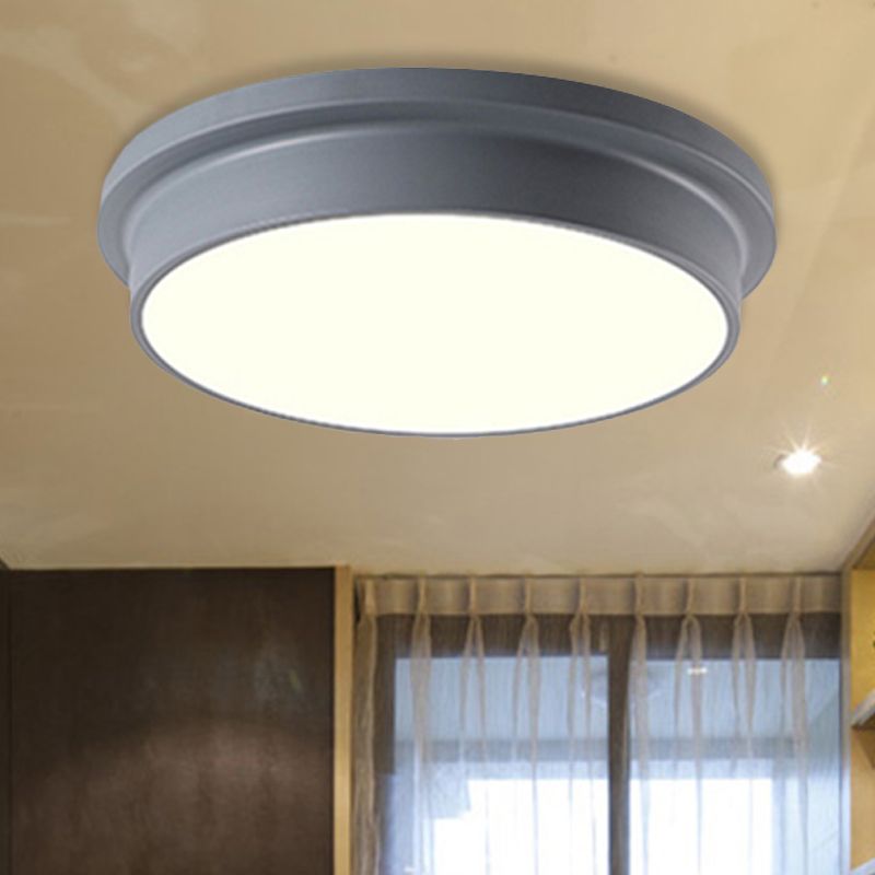 Nordic Macaron Farbige Decke Licht Runde Form Acryl Flushmount Light for Child Bedroom