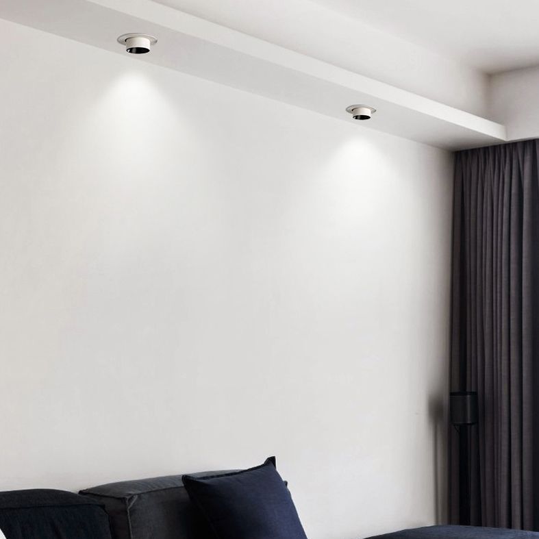 Matte weiße Röhrenförmige Downlight Nordic LED Metall Flush Deckenleuchte für Wohnzimmer