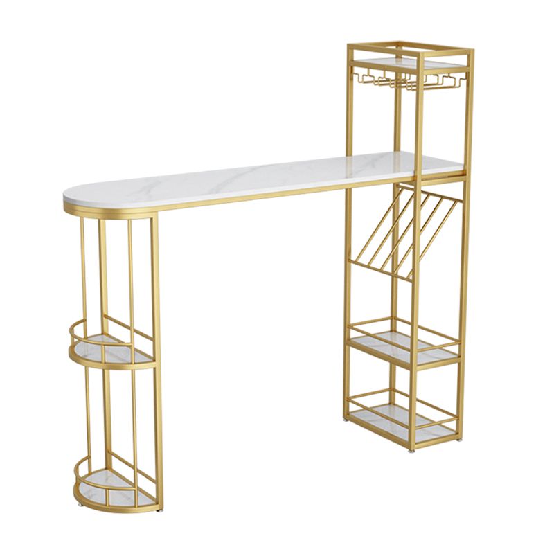 Free Form Bar Set 1/2/3 Pcs Stone and Iron Bar Table with Armless Bar Stools