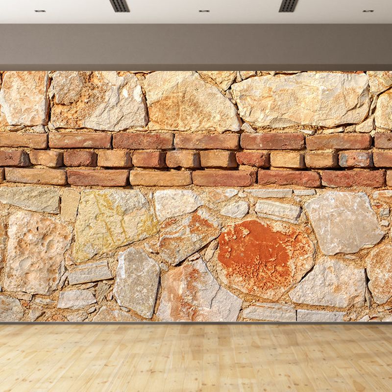Vivid Industrial Stone Wall Mural Mildew Resistant Decorative Wall Art