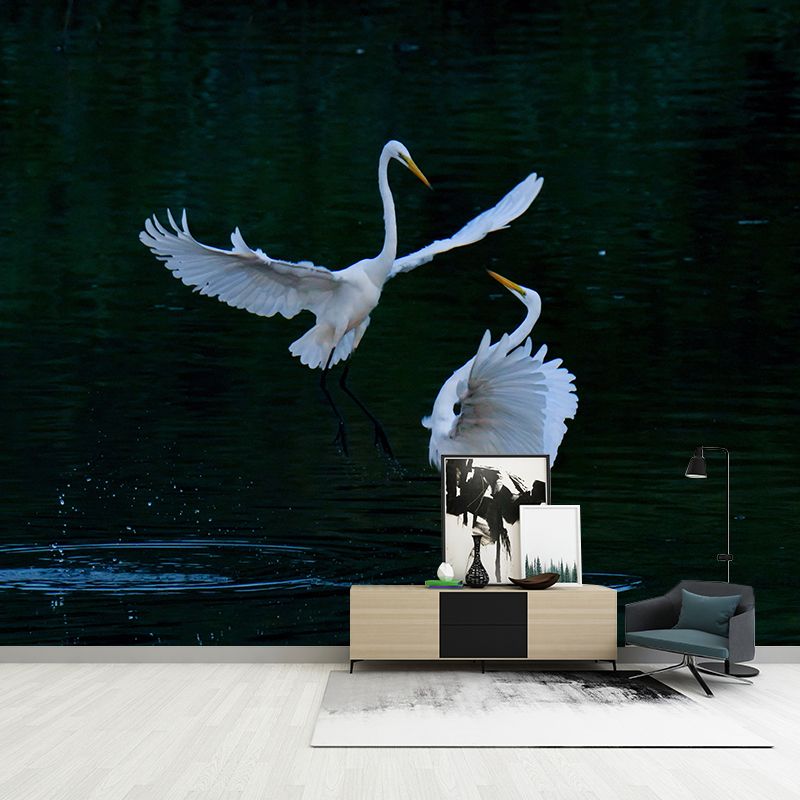 Mildew Resistant Modern Horizontal Mural Photography Wall Covering for Living Room