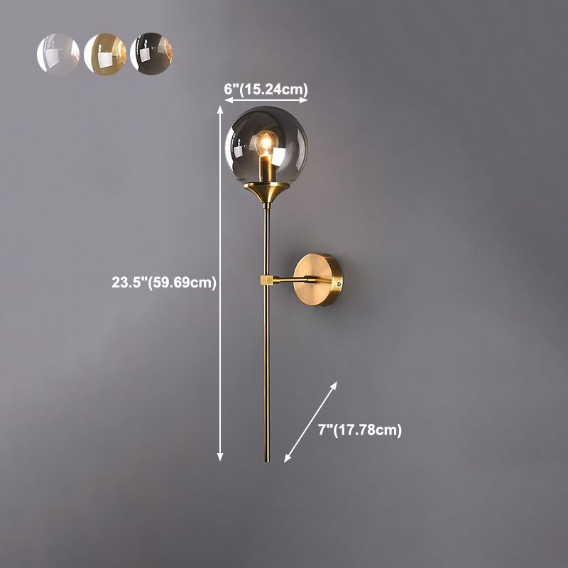 Luz de pared de vidrio de estilo moderno Diseño de luz creativa de luz creativa para dormitorio