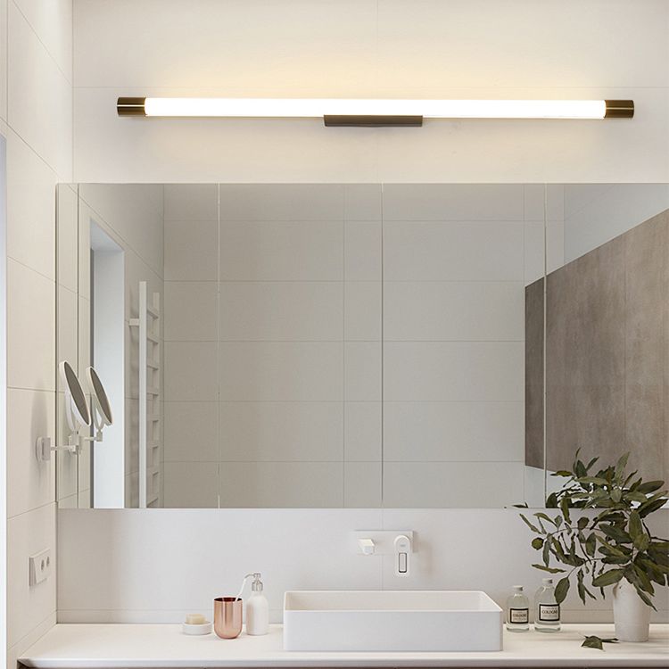 Lampe murale LED linéaire or dans la lumière murale en aluminium concis moderne avec une teinte acrylique