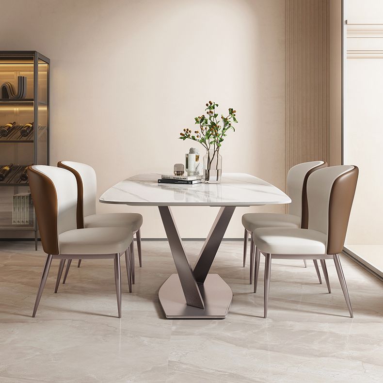 Modern 1/2/4/5/7 Pieces Dining Set Stone Dining Furniture Set /Separate Items