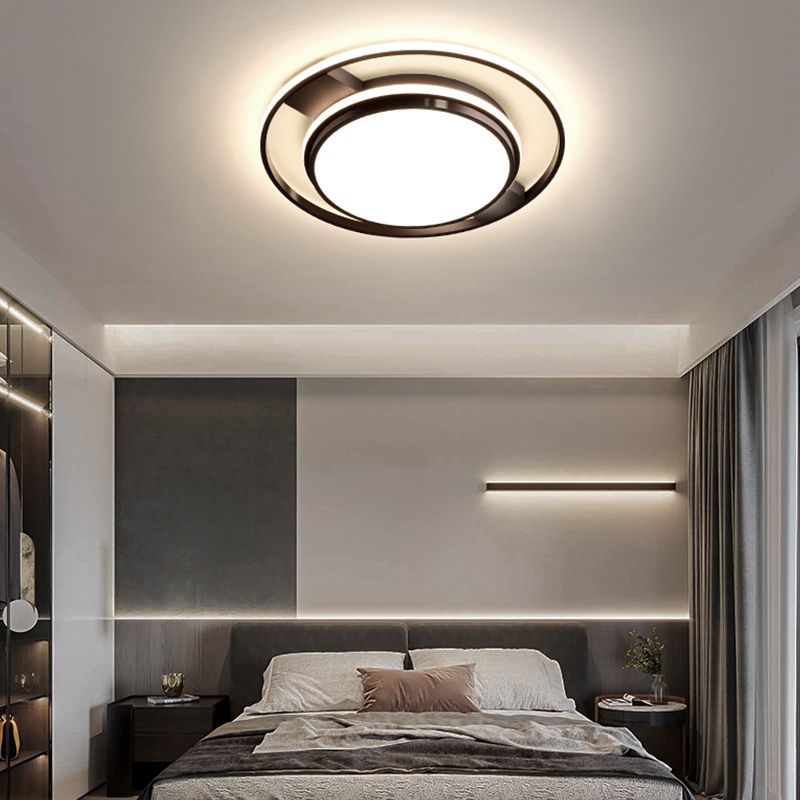 Geometric Metal Ceiling Light Fixtures Modern Flush Mount Lamp for Living Room