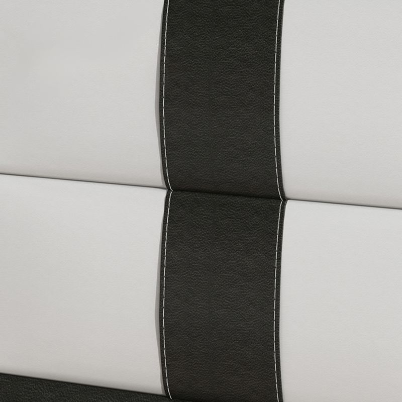 Drawer Storage Bed Nightstand 16'' Tall Faux Leather Modern Nightstand