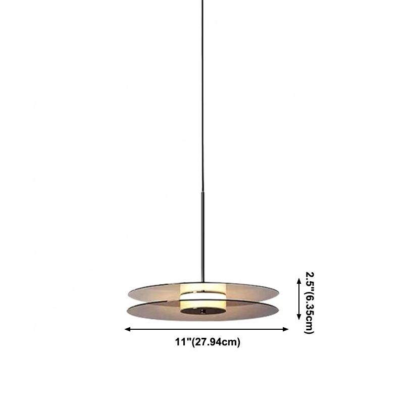 Minimalism Glass Down Mini -Anhängerkreis Hängend Deckenlicht mit 1 Licht