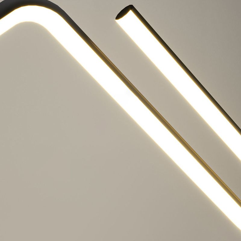 Polyline Island Chandelier Lights Simplicity Aluminum Chandelier Lighting Fixtures for Dining Table