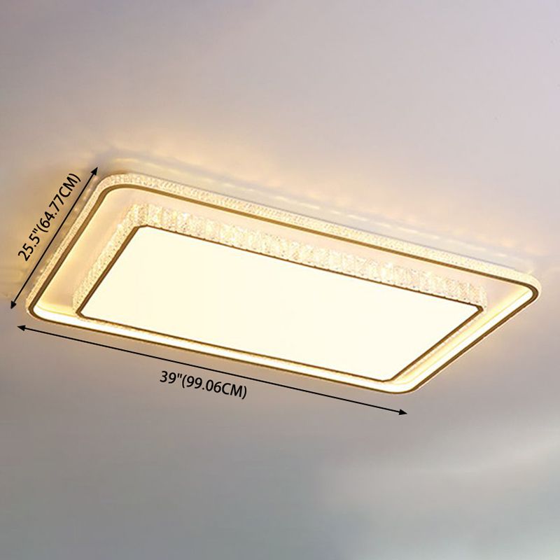 Minimalistische geometrisch gevormde plafondlamp van acryl woonkamer LED-inbouwlamp in goud