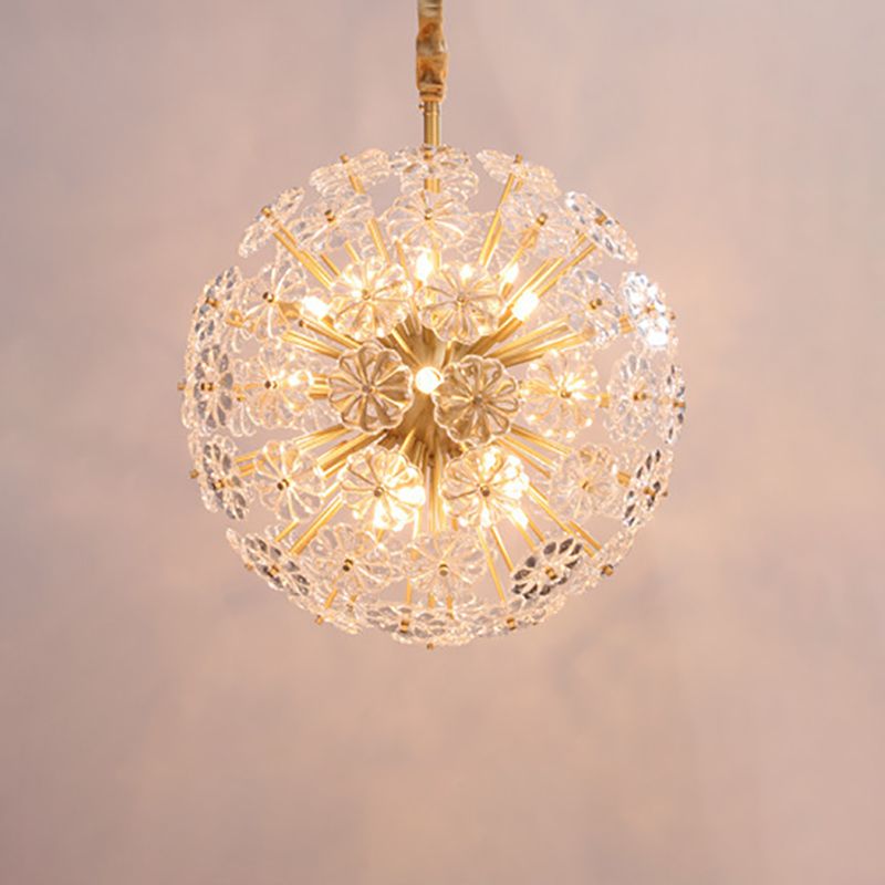 Crystal Crystal décoratif Chandelier Flear Forme Light pour le restaurant et l'hôtel