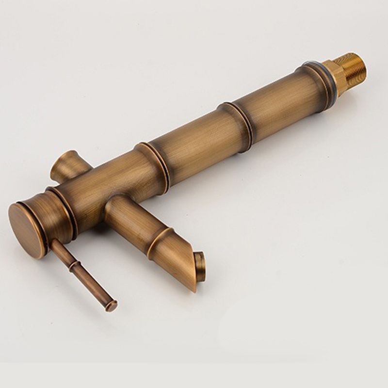 Country Style Vessel Bathroom Faucet Brass Lever Handle Vanity Sink Faucet