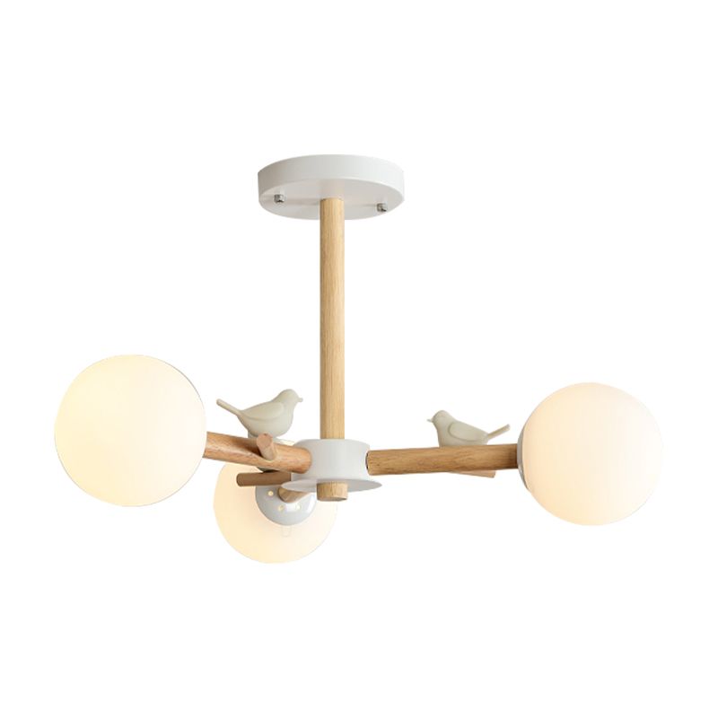 Chandelier de chambre à teinte orb