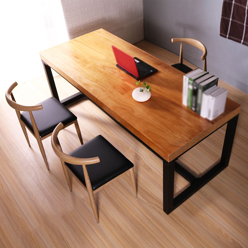 Industrial Style 1/2/3/4 Pieces Dinette Set Solid Wood Table and Bench Set