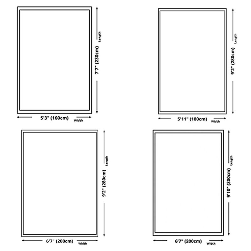 Black Modern Rug Polyester Striped Area Rug Non-Slip Backing Rug for Living Room