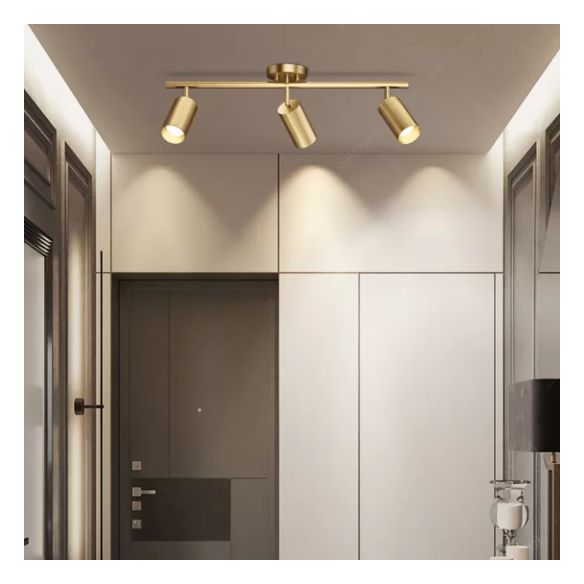 Alle Kupferspur-Beleuchtungsoberflächen gemontiertes Wohnzimmer Wohnzimmer Cloakroom Commercial Shop Gang Semi-Flush Mount Decke ohne Hauptlicht