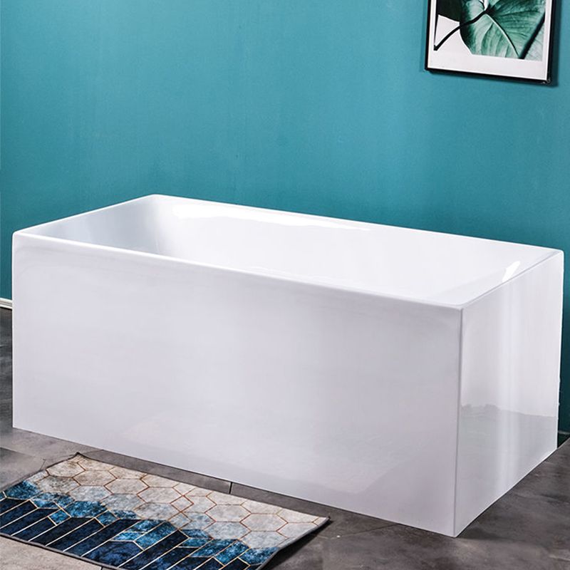 Soaking Freestanding Bath Tub Modern Style Acrylic Bathroom Bathtub