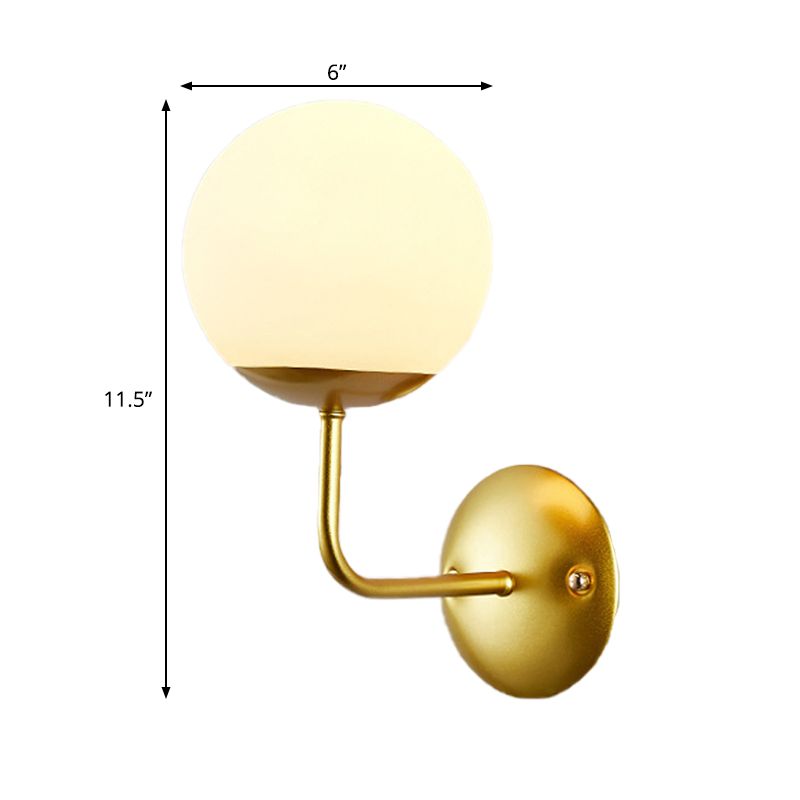 Oro Single Light Wall Sconce ANQUID OPAL GLAST Global Wall Lighting Secondo braccio ad angolo retto