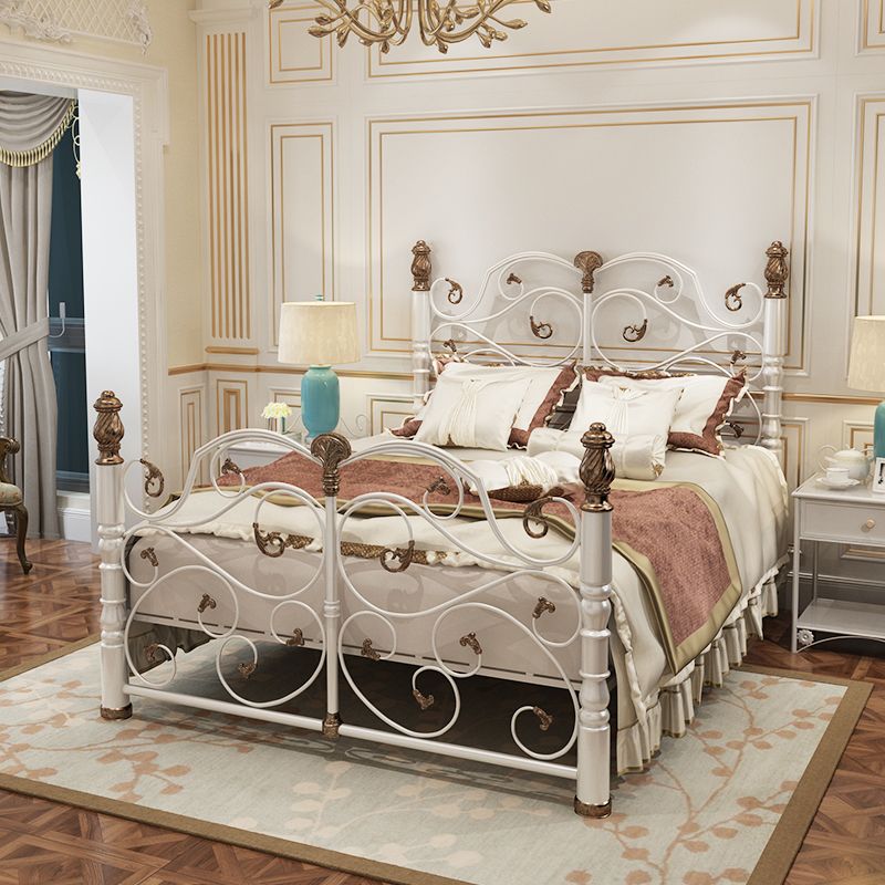 Industrial Standard Bed Metal Bed with Headboard and Footboard