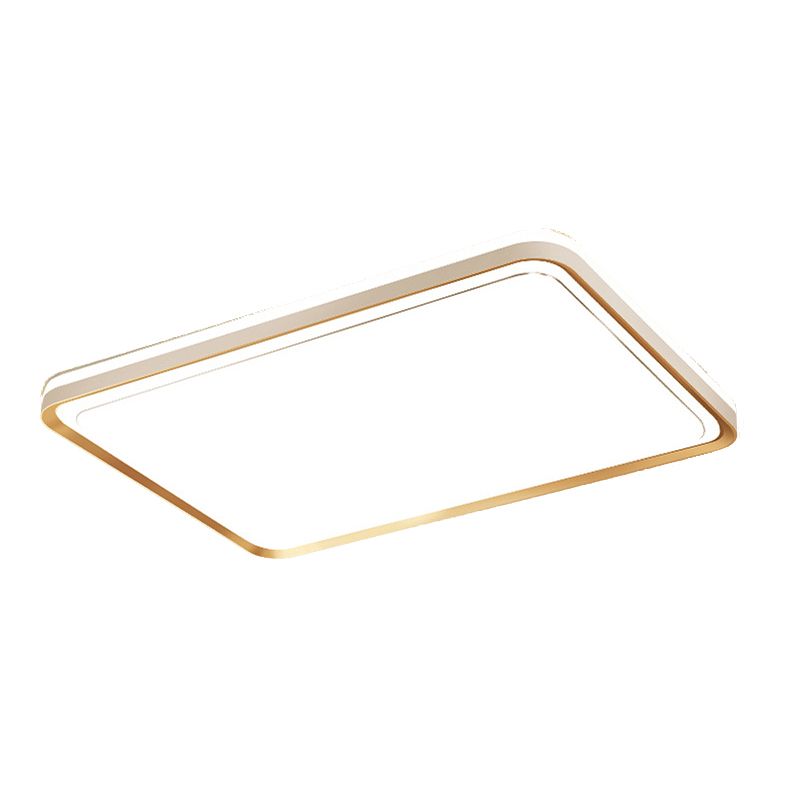 Metal Geometric Flush Mount Fixture Modern Flush Light Fixtures in Gold