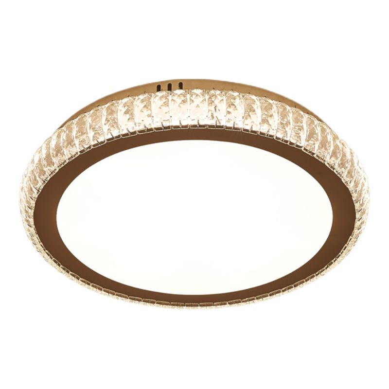 Contemporary Flush Mounted Ceiling Lights LED Crystal Shade Ceiling Mount Lighting
