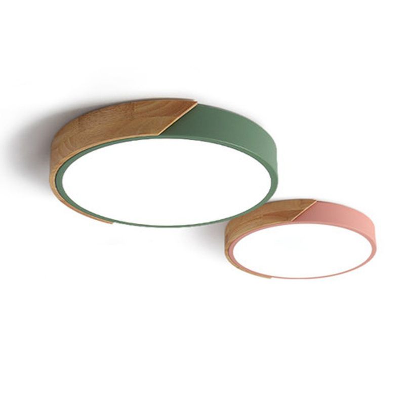 Geometric 1-Light Flush Ceiling Light Modern Style Acrylic Flush Mount Ceiling Lamp
