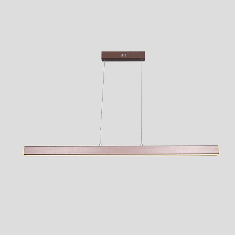 Linear LED Island Lighting in Contemporary Style Metal 1-Light Island Lighting