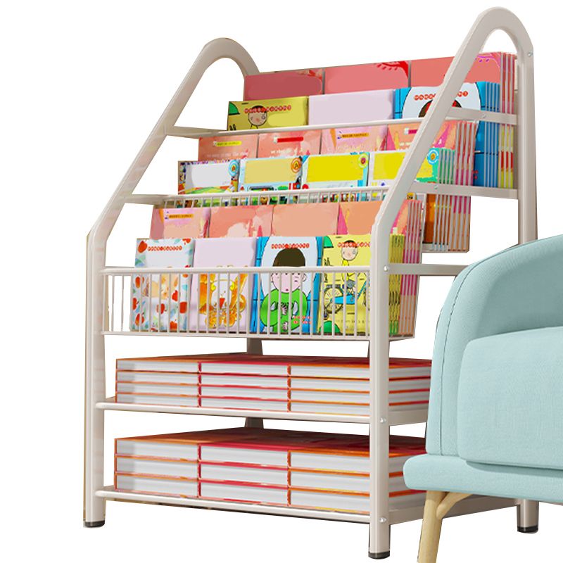 Metal Closed Back Bookshelf Standard Shelves Included Bookcase for Study Room