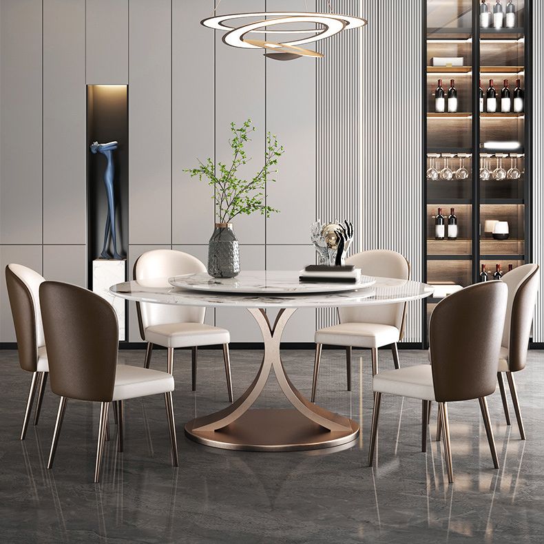 Modern Dining Set Stone 1/4/5/7 Pieces Dining turntable Furniture for Home