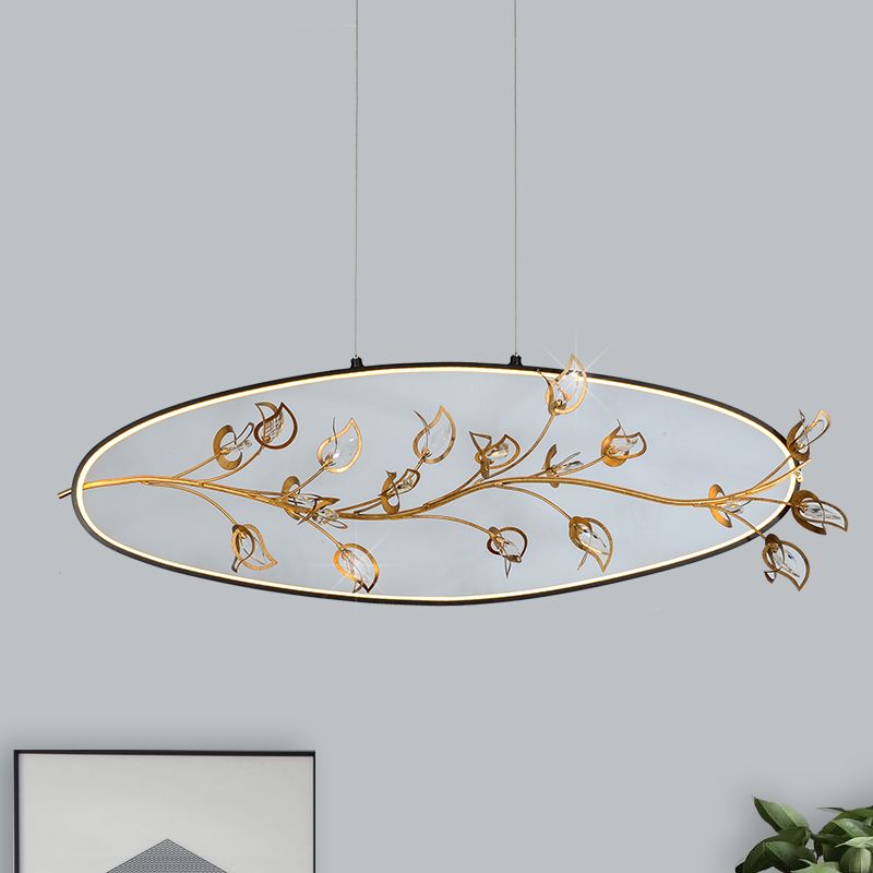 Rama de oro Cosco Luz de techo Modernismo Flea de lámpara de araña LED de oro