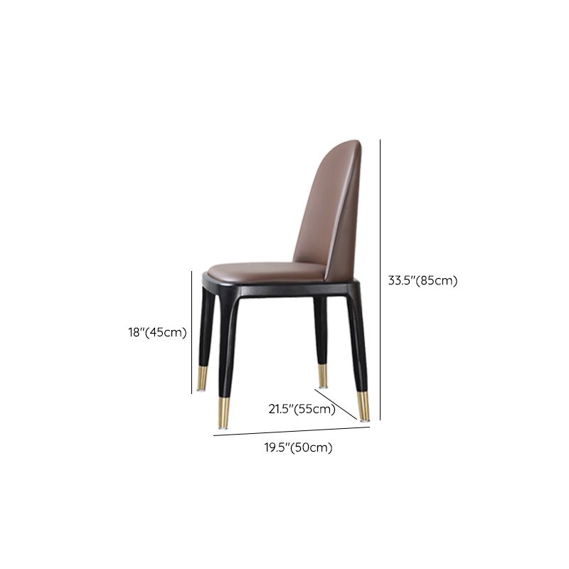Upholstered Dining Chairs Parsons Chairs with Solid Wood Base