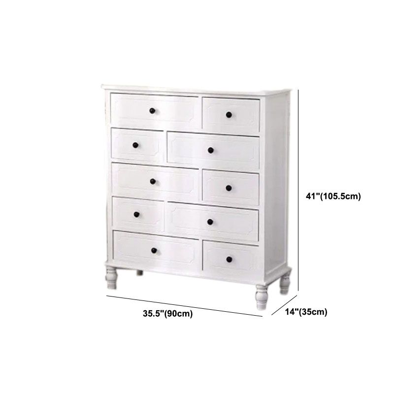 Traditional Storage Chest Solid Wood Storage Chest Dresser for Living Room