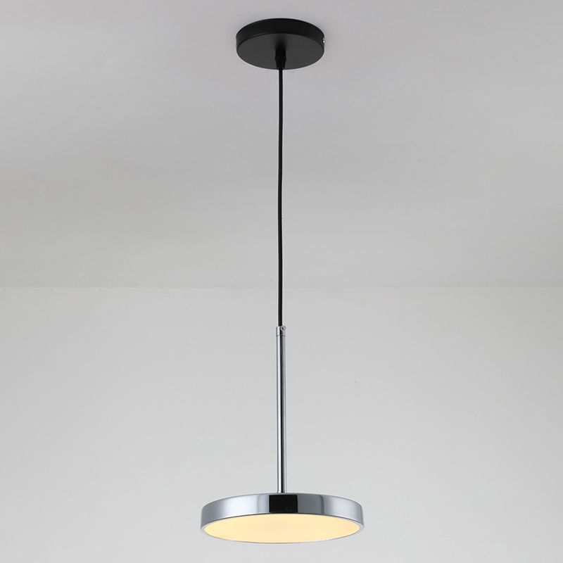 Nordic Simple Hanging Ceiling Light Circular Metal LED Hanging Light Fixtures for Restaurant