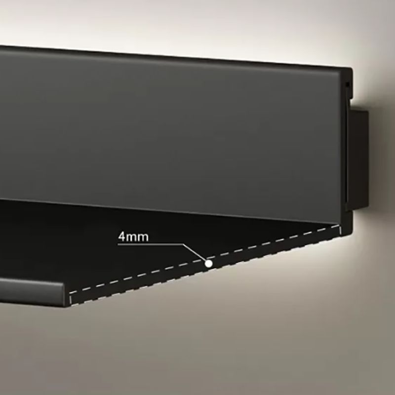 Modern Metal Bookcase Wall Mounted Floating Bookshelf for Living Room