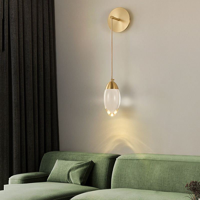 Post-Modern Wall Sconce Crystal LED Sconce Lighting for Bedroom