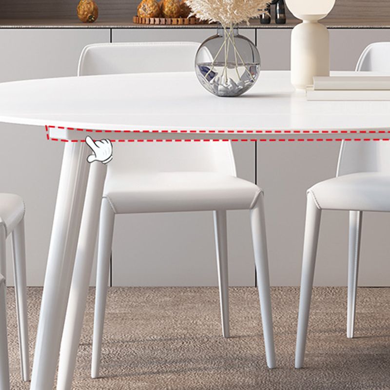 Sintered Stone Dining Table Modern Round Dining Table for Kitchen
