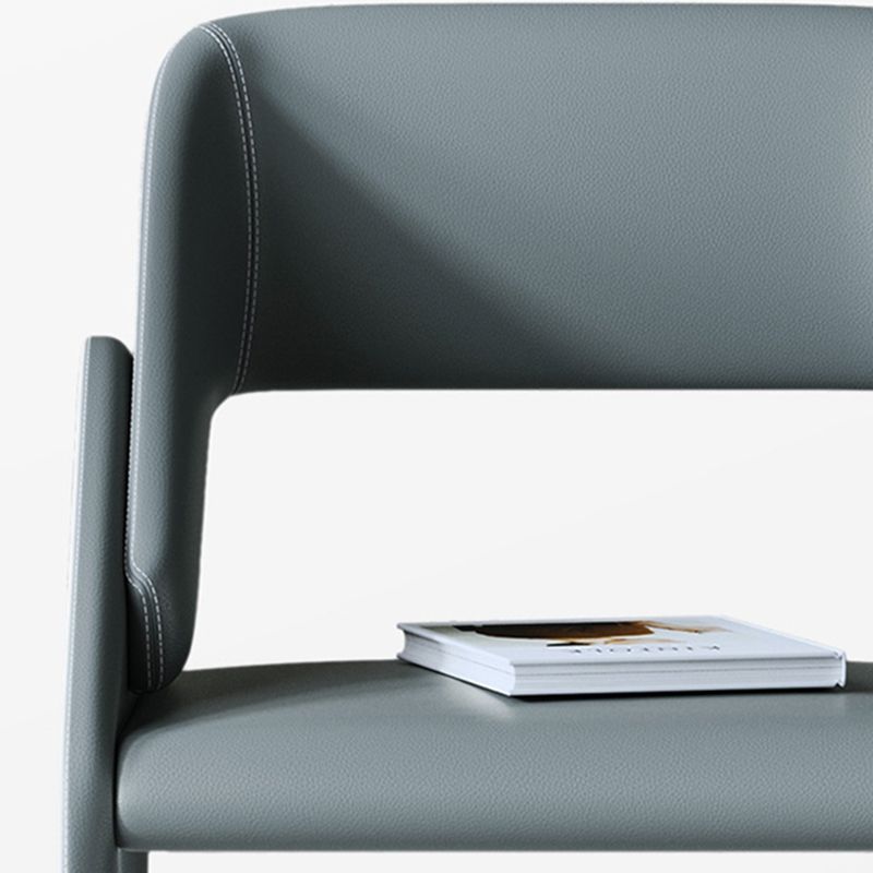 Open Back Side Dining Chairs Modern Upholstered Dining Accent Chair