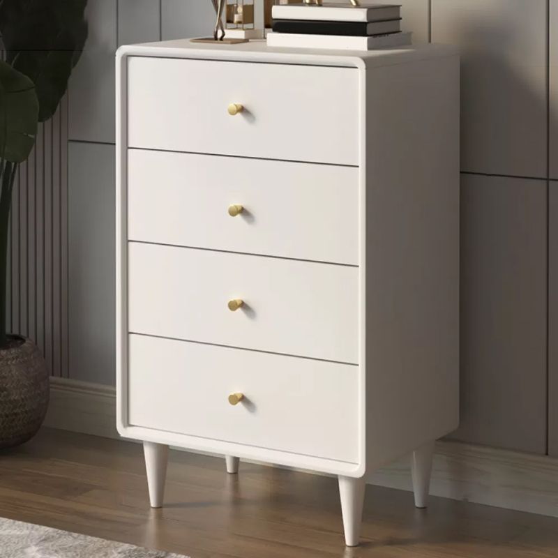 Classic Glam Solid Pine Storage Chest Dresser Vertical Dresser
