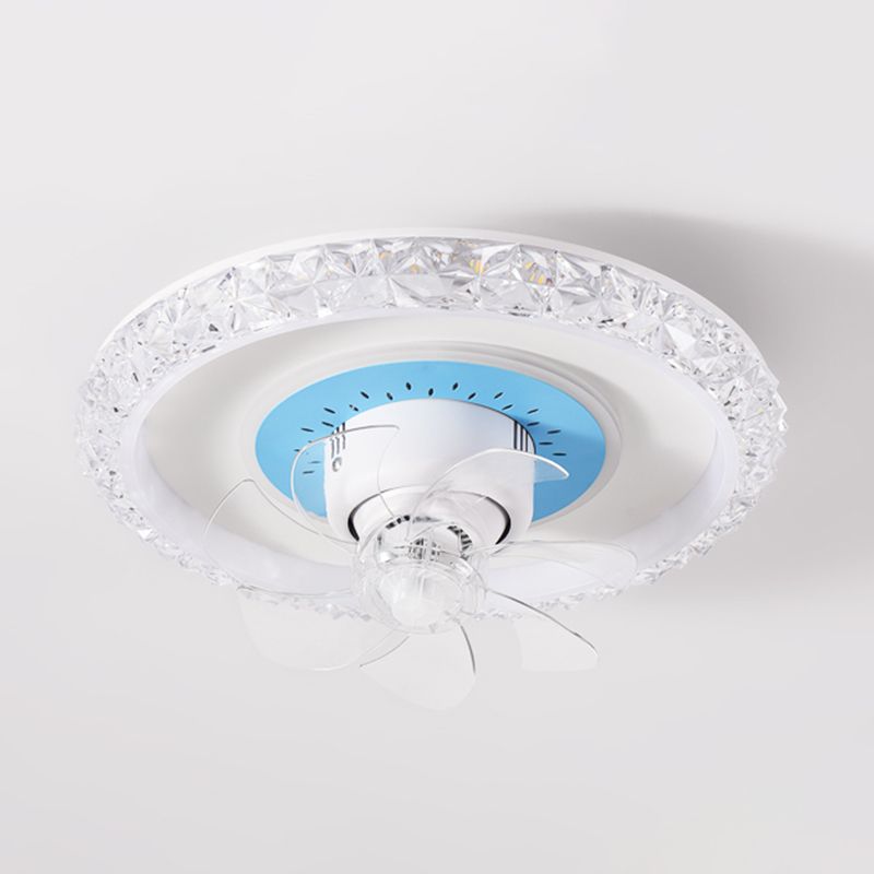 2 Light Ceiling Fan Lighting Modern Style Metal Ceiling Fan Light for Dining Room