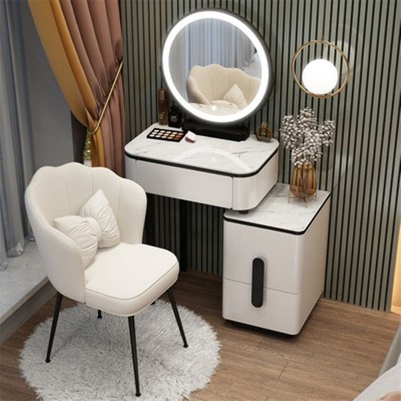Lighted Mirror Make-up Vanity Luxurious Dressing Table Stool Set