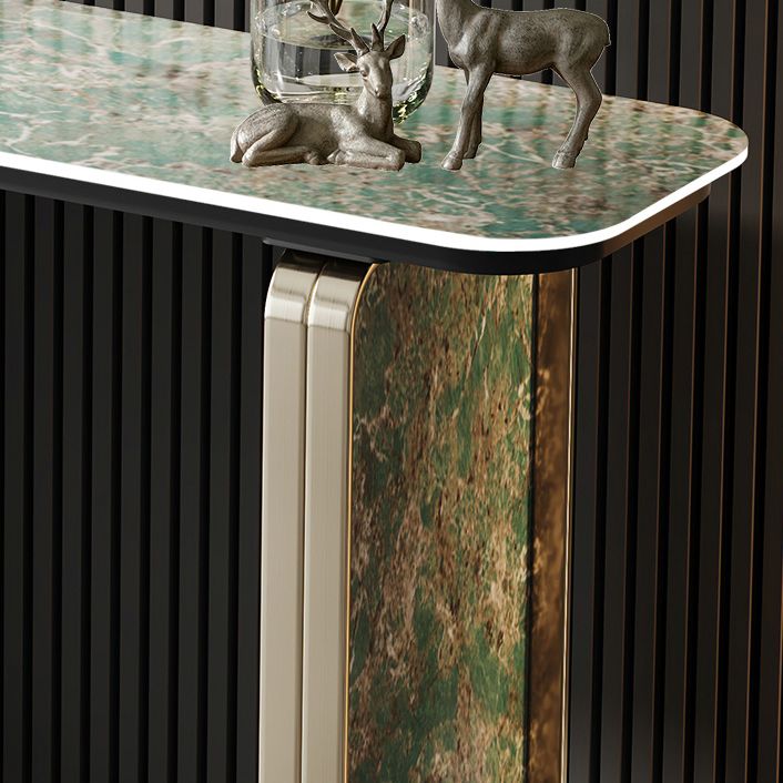 14 inch Wide Glam Accent Table Rectangle Shape Console Table for Hall