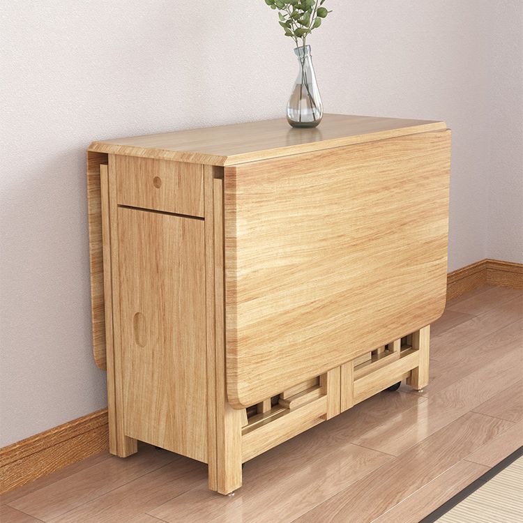 Midden-eeuwse moderne tafel rechthoek eetkamer rubberen hout vaste houten tafel (alleen tafel)