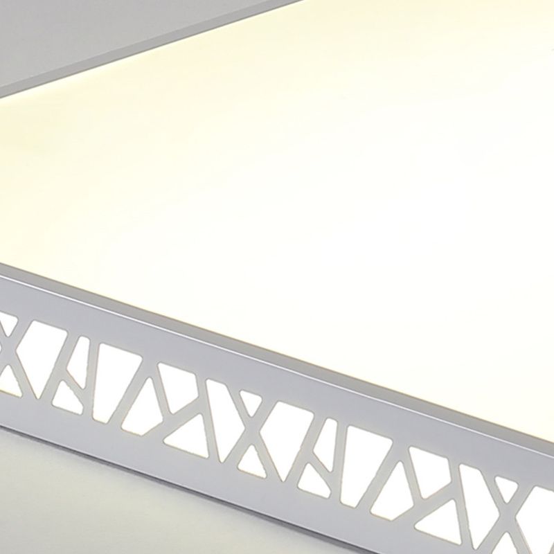 Geometric Flush Mount Fixture Modern Metal 1 Light Flush Light for Living Room