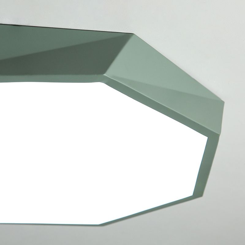 Acrilico Macaron LED de monte en el moderno estilo creativo de acero de techo geométrico de luz para dormitorio